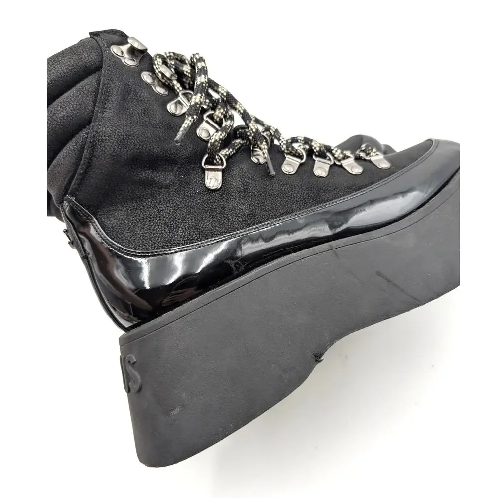 Circus NY by Sam Edelman Gail Lace-Up Platform Boot Women's Black Sz US8.5M EU39